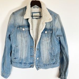 Ashley Vintage Charm Jean Jacket with Sherpa Lining